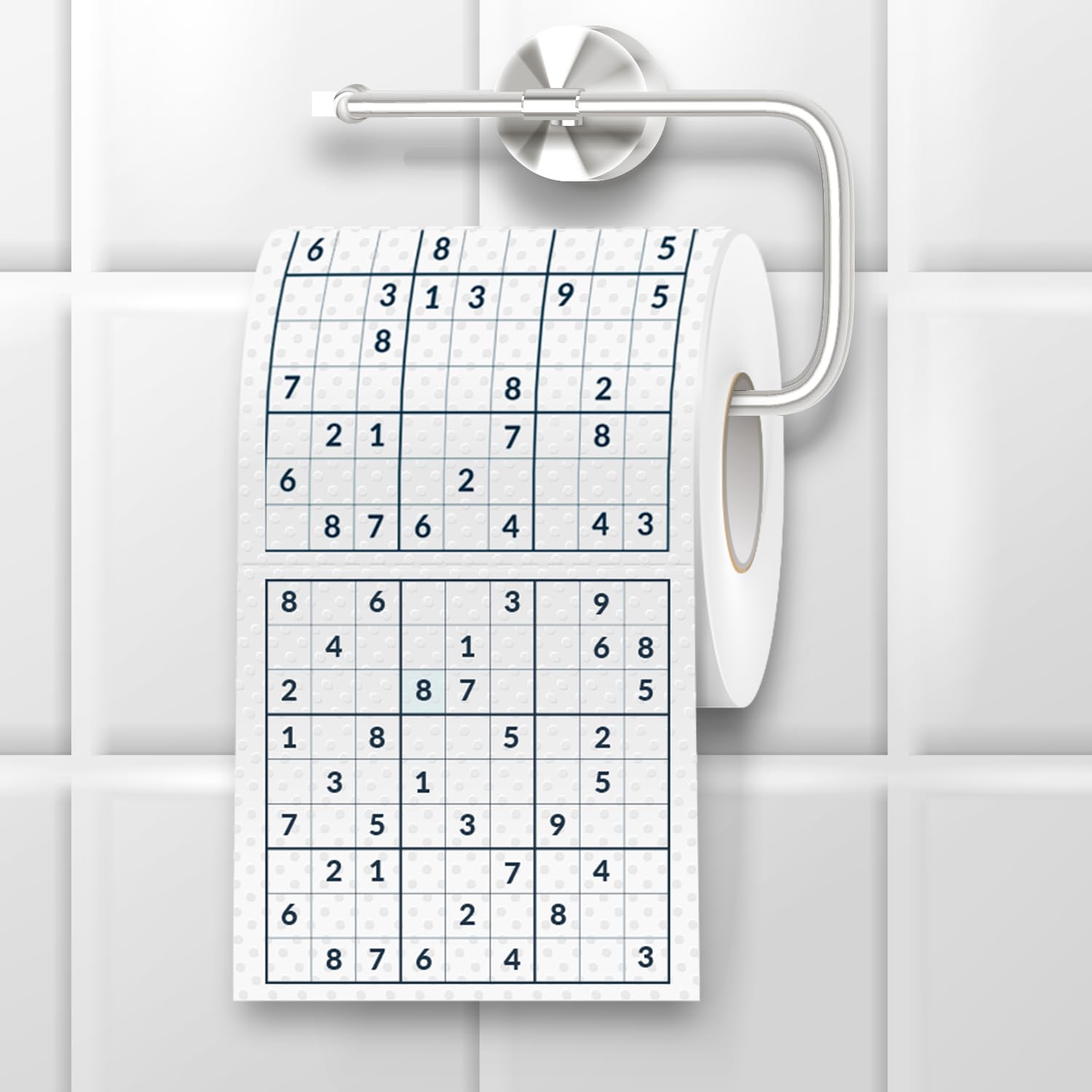 Sudoku Toilet Paper, Funny Toilet Paper, Puzzle with Sudoku