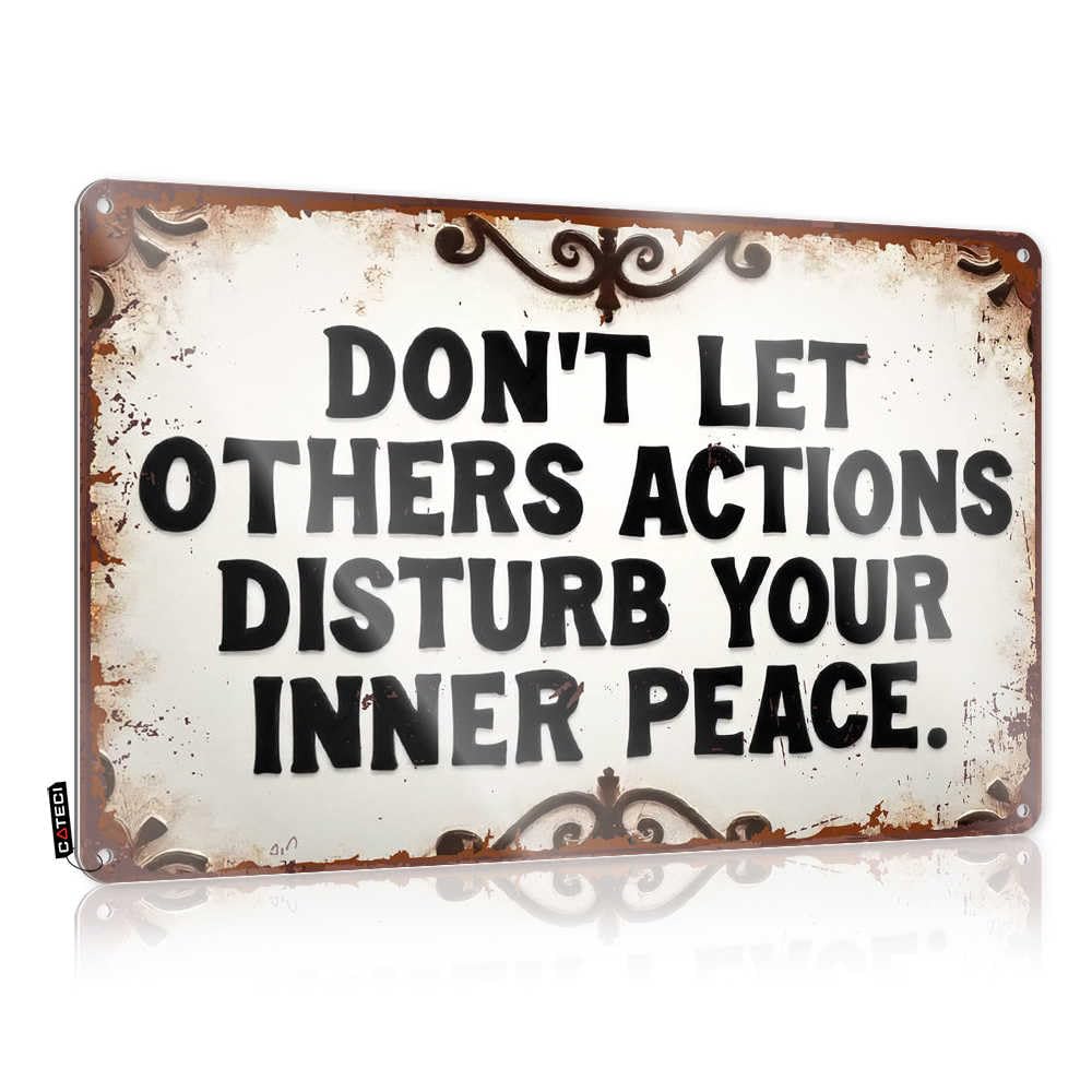 Fzfn Colour Maintain Inner Peace Amidst External Turmoil Tiki Decorations Novelty - Poster Reusable Vintage Wall Art(30X40cm)