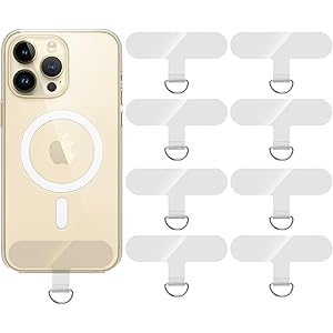 3 Toppe Per Cordino Telefono - Ricambio Con Anello Metallo, Per Custodie Complete, Nero/Argento/Oro - Foto 7