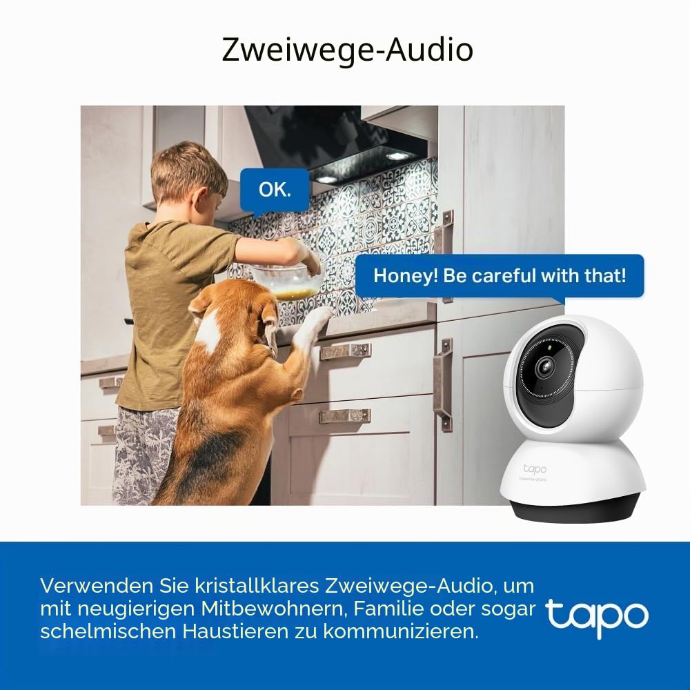 TP-Link TC72 Pan/Tilt AI Cámara Wi-Fi Vigilancia Con Visión Nocturna 360º QHD