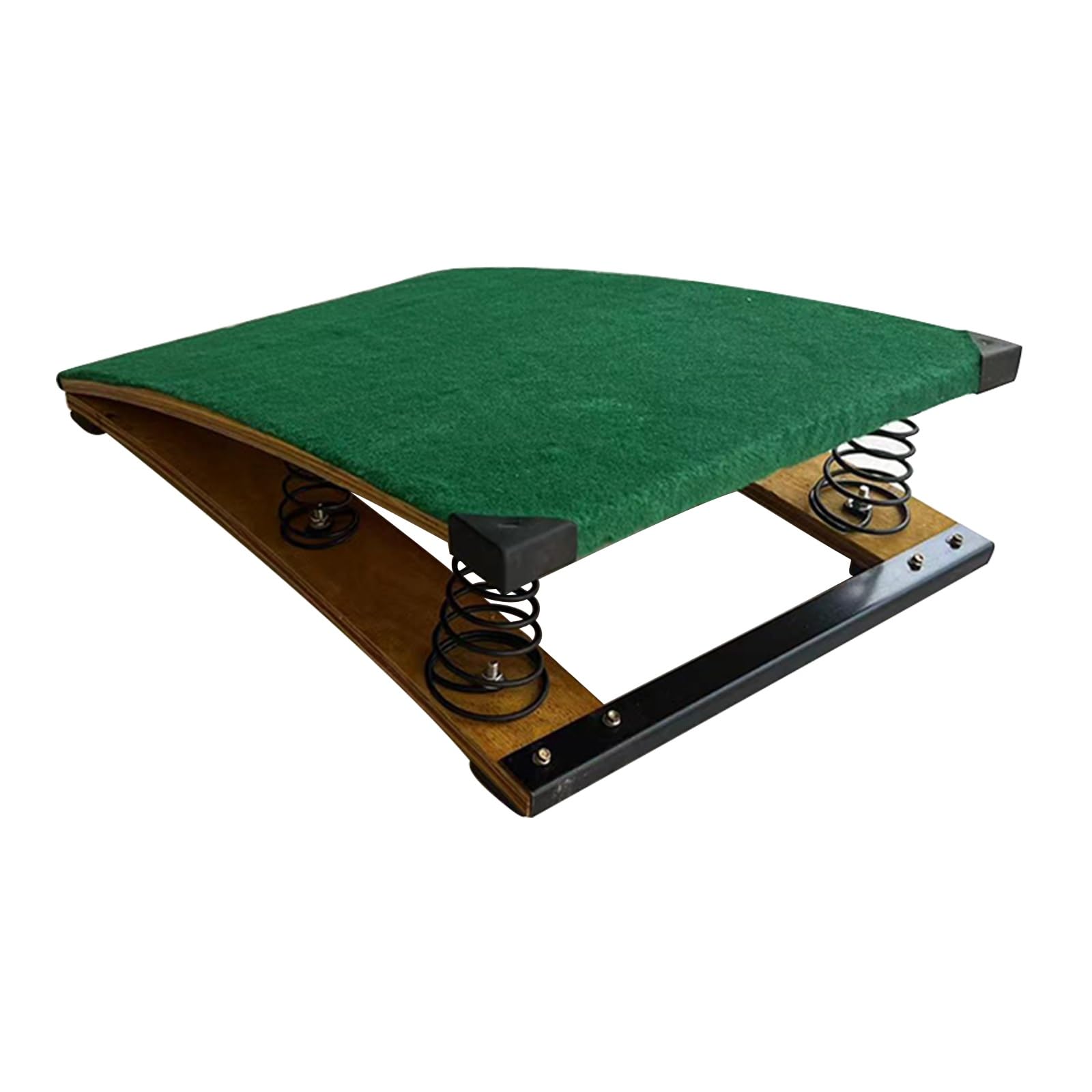 GMBAYUE Big Kids Junior Gymnastics Springboard for Vault, Spring Boards Gymnastics, Kids Gymnastics Equipment, Heavy Duty Pro Curved Spring Board for Home Gym School(Green,60x120cm(23.6x47in))