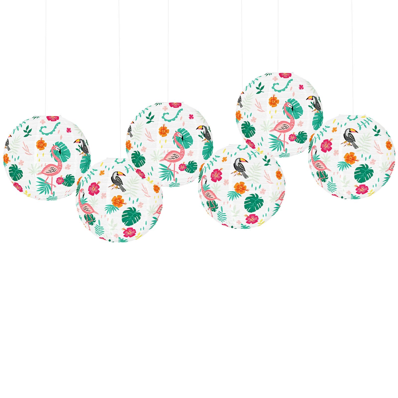 Tsophreniq Round Lanternn Flamingos Birthday Lanternn Birthday Decorations Paper