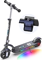Vista 1 de Gyroor H40 Kids Electric Scooter with 180W Motor & LED Visible Display, 10 Mph, Colorful Lights, Adjustable Speed and Height, Electric Scooter for