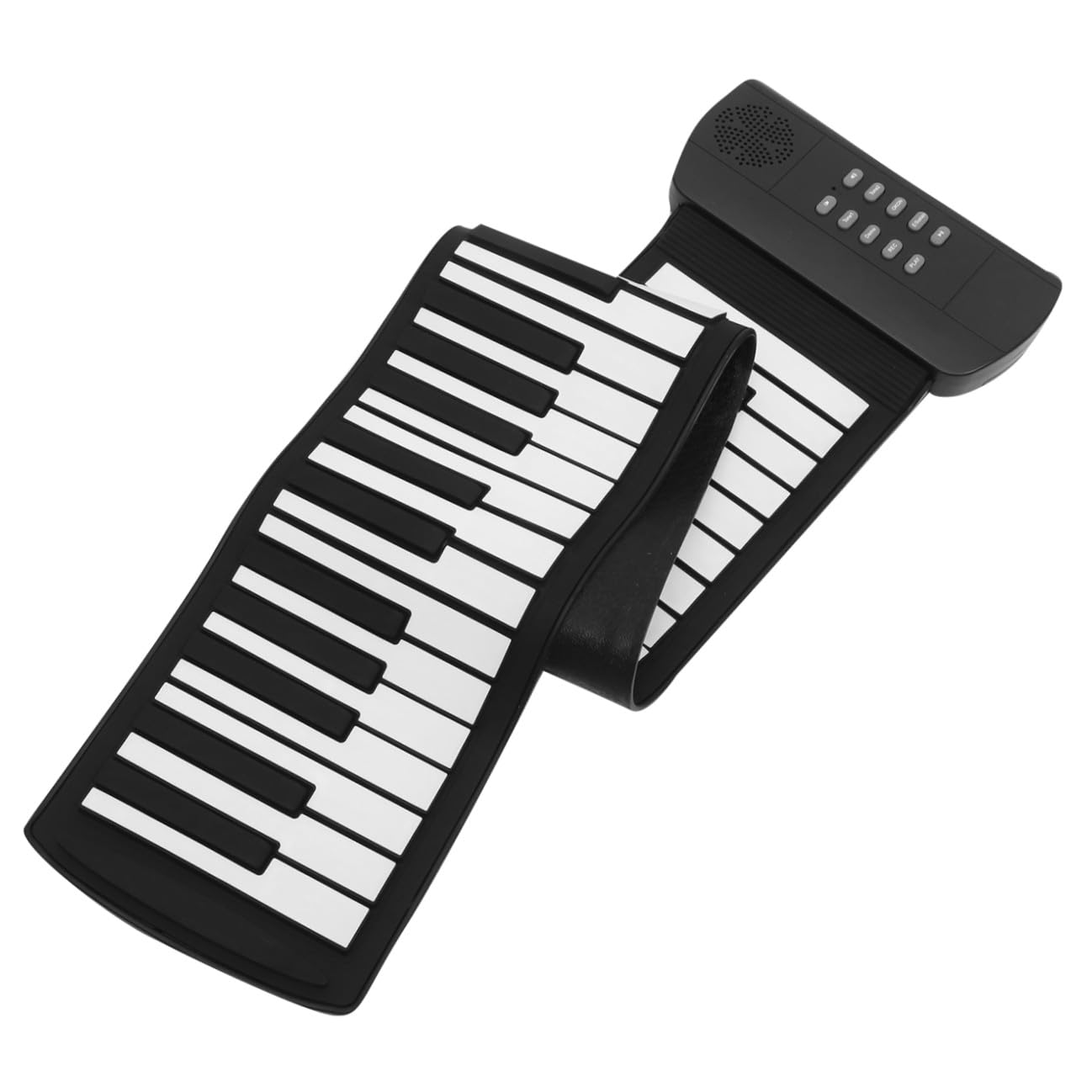 Pianoforte Leggero Portatile Elettronico Silicone Tasti in 61 e Sustain Pieghevole Pedale Ingresso Audio Mp3 Regalo per Ragazzo Ragazza