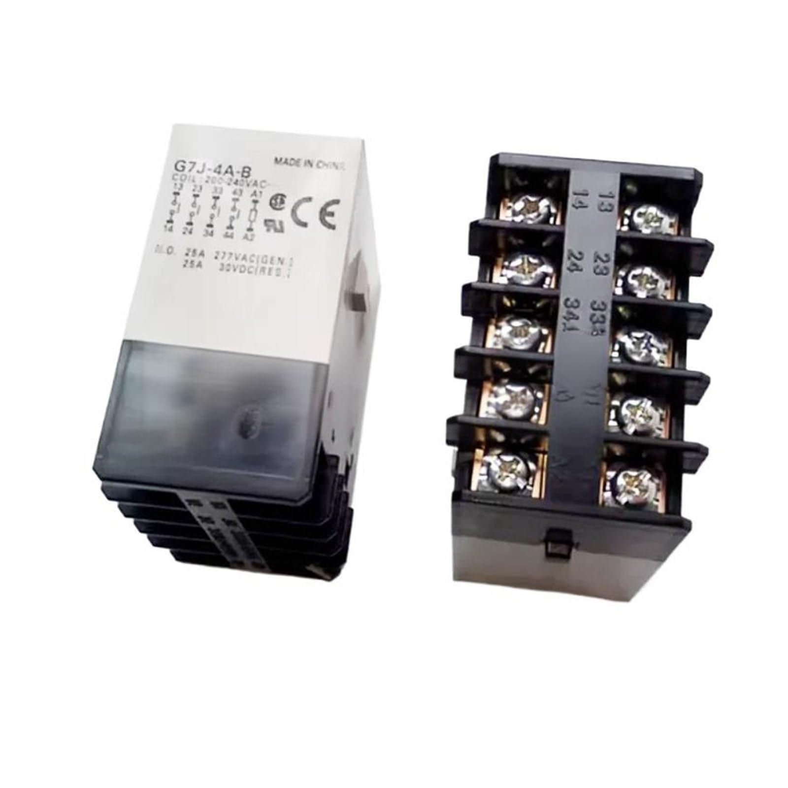 ZVQYSGIW 1pcs G7J-4A-P 12VDC/24VDC/110VAC/220VA Relay(24VDC)