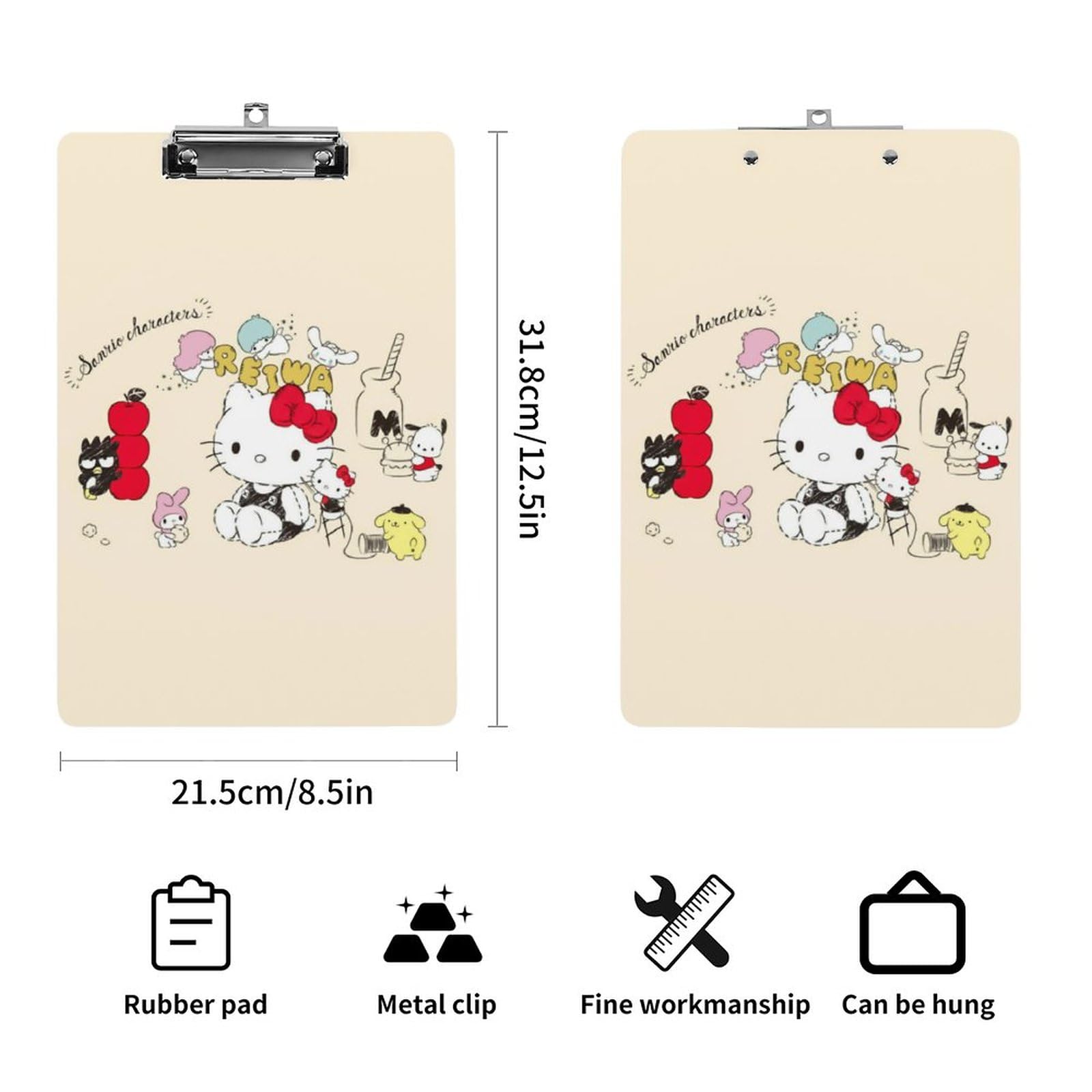 Amazon.co.jp: ハローキティ クリップボード A4 キャラクター