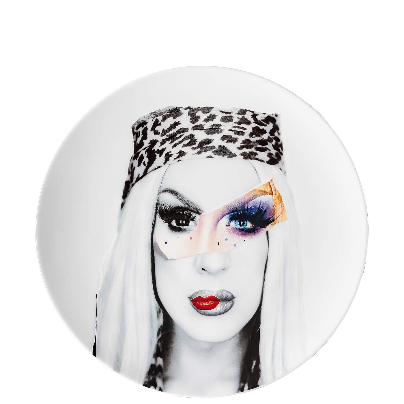 Plato de colección Rosenthal Drag Queen #1 Martin Schoeller de porcelana premium
