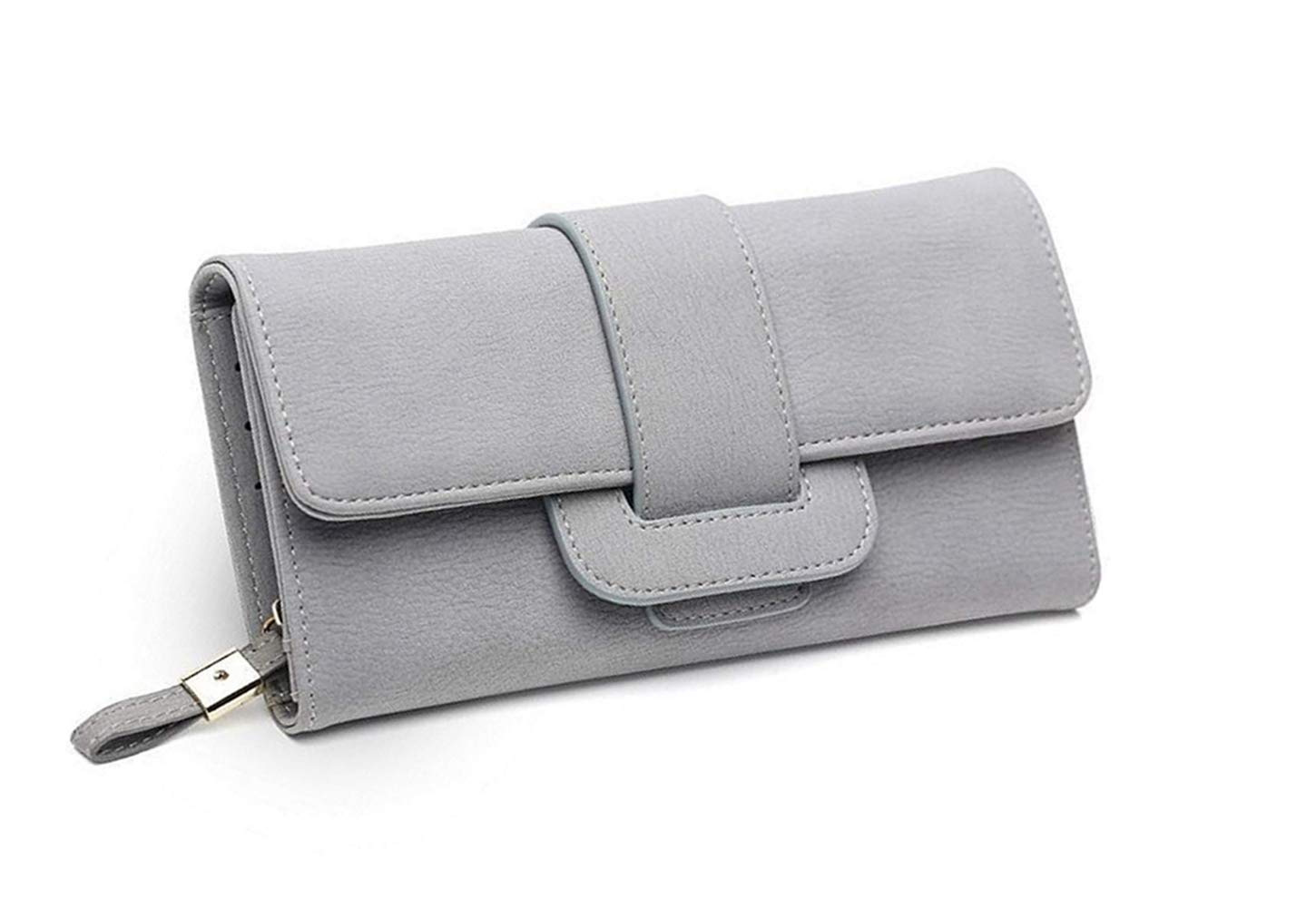 HNOOM Portemonnee voor dames, PU-leer, kleine portemonnee met tas, portemonnee voor dames, kort, zacht en comfortabel, kaarthouder voor dames, met 16 kaartvakken, donkerblauw, X, Elegant