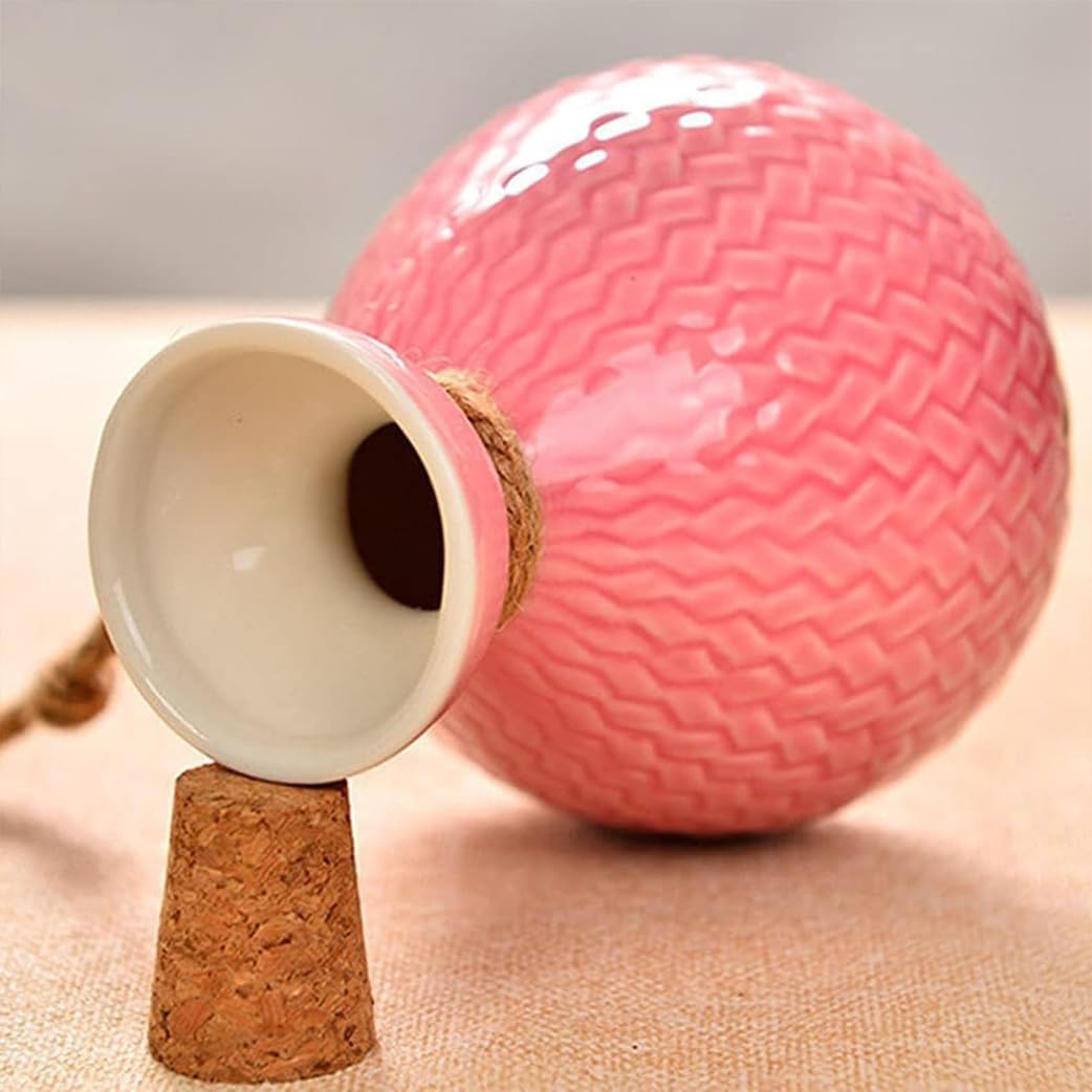 Ensemble de 6 Tasses à saké japonaises Traditionnelles en céramique, Comprenant Un Pot à saké, Un séparateur et Un Chauffe-Tasse.