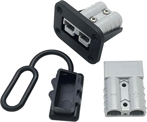 Miniatura 2 de JooFn Conector de conexión rápida de batería de 50 A, calibre 681012 de 12 V, kit de enchufe de cable de desconexión rápida con soporte de montaje