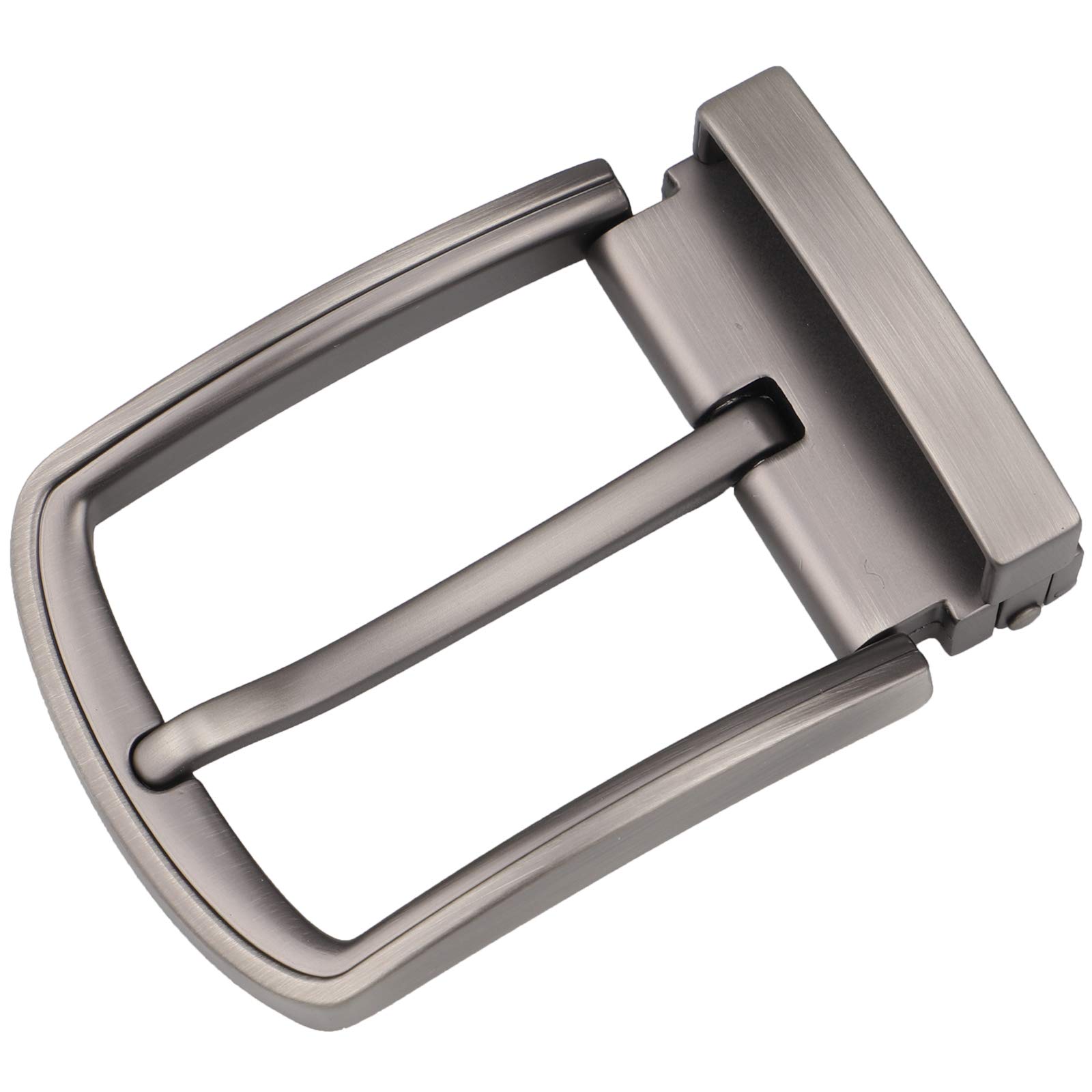 McFanBe 1.5 Inches (38-40 mm) Belt Buckle Single Prong Square Replacement Buckle for Men Women Belt (Grey19)