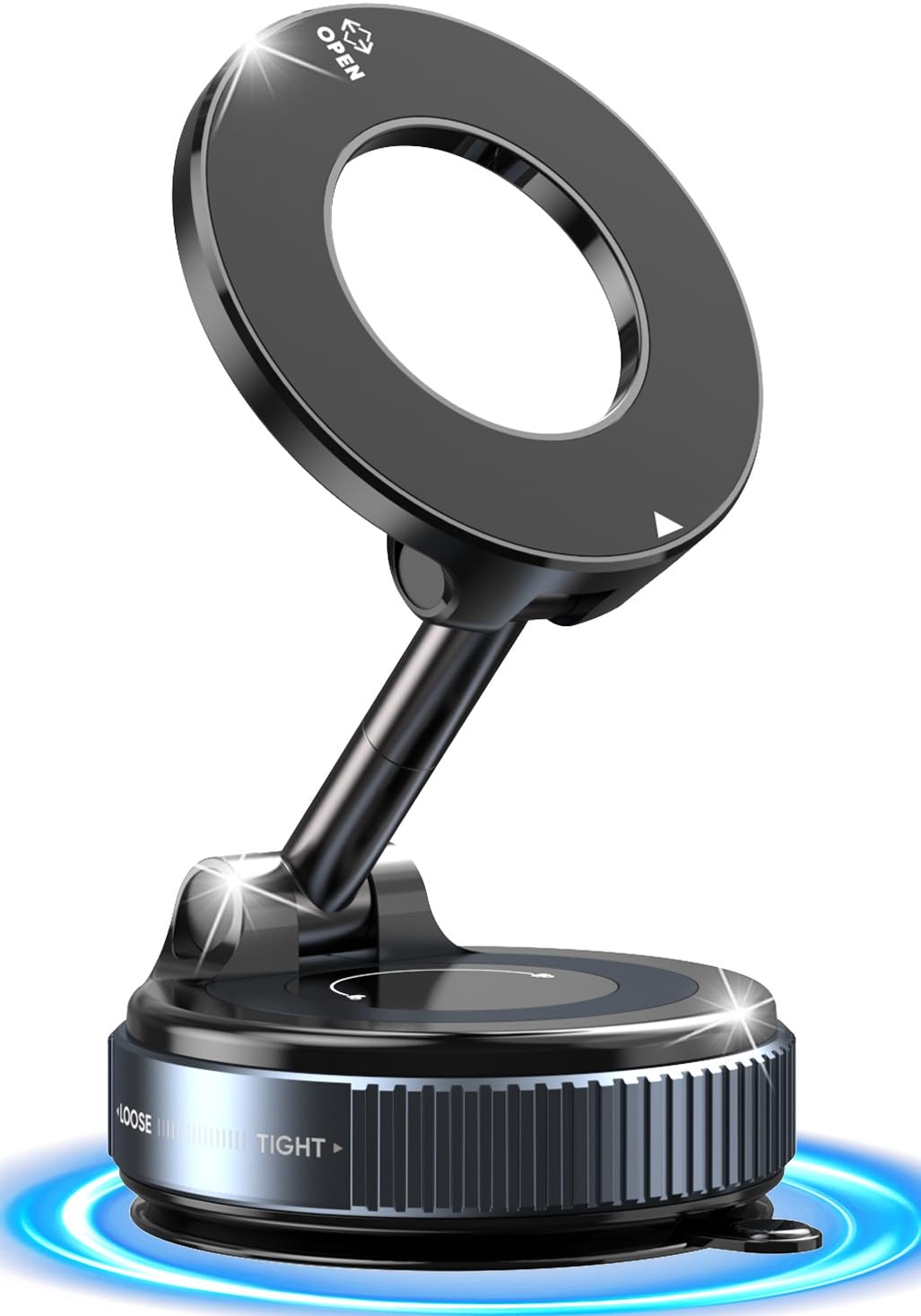 2026 Upgraded Vacuum Magnetic Car Phone Holder for Your Car 120LBS Ultra Suction Cup 3000gf Magnet 780 Adjustable