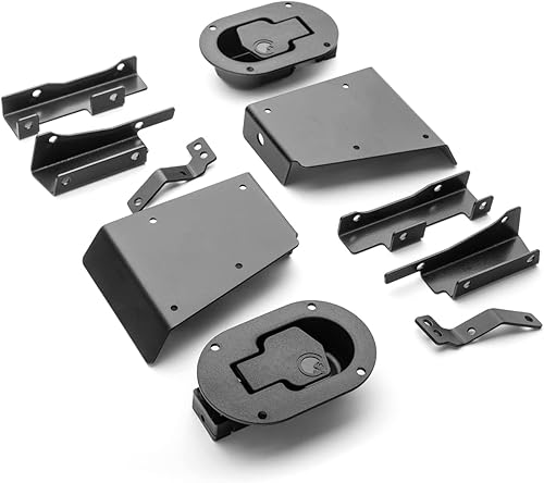 Miniatura 2 de SuperATV Manijas de puerta exteriores para Can-Am Maverick X3 | 2 asas incluidas | Negro