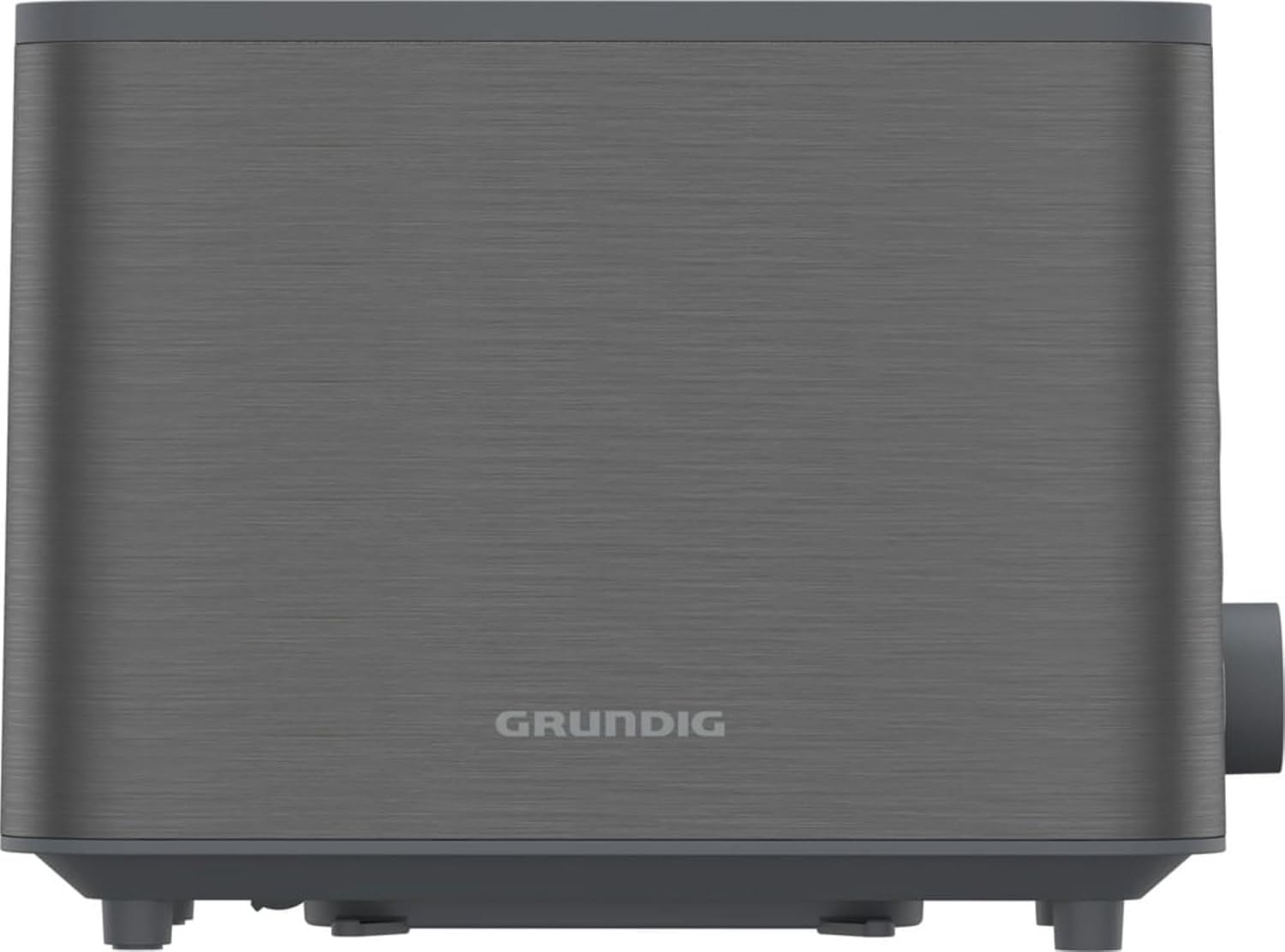 Grundig TA 7340 Toaster, 950 Watt Power, Automatic Pop-Up Function & Bread Centring, Variable Browning Level Setting, Removable Crumb Drawer, 2 Roasting Compartments, Cable Storage, Dark Stainless Steel