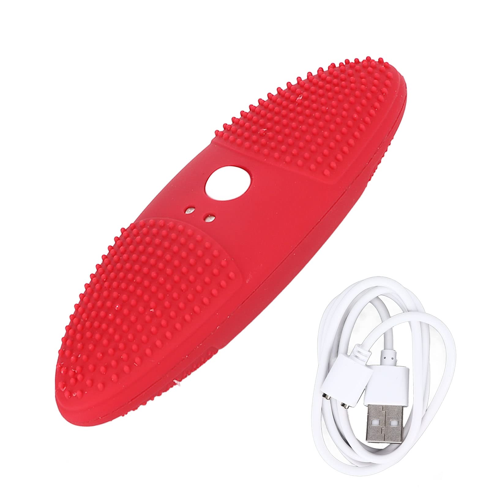 Épurateur ultrasonique à 3 Niveaux Chargement USB Vibration à Haute fr é Qu (Rouge)