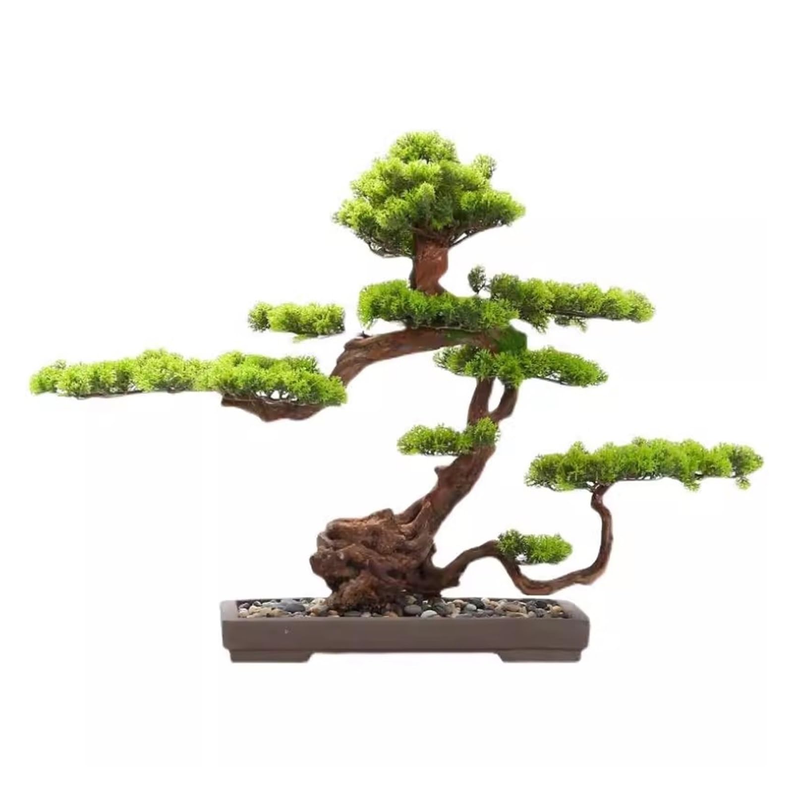 AYCDL Artificial Plants Indoor Indoor Living Room Simulation Bonsai Pine Tree Realistic Fake Plant Decoration Artificial Plant Desktop Display Fake Plant,