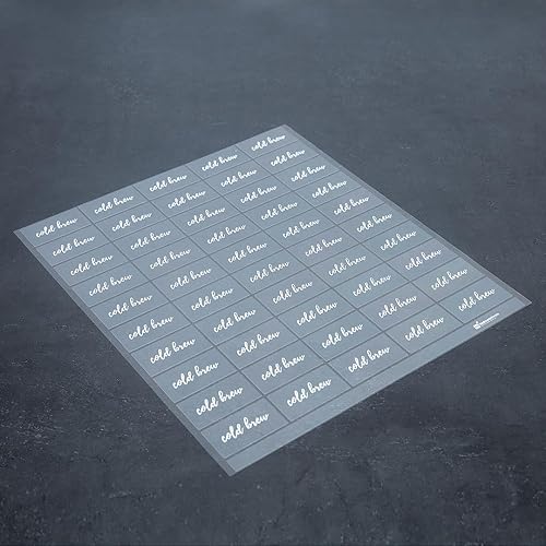 Miniatura 11 de Restaurantware Label Tek - Etiquetas para botellas de cerveza de 1.9 x 1 pulgada, 100 etiquetas resistentes al agua para botellas, autoadhesivas,