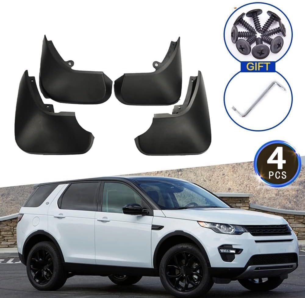 4 Pezzi Paraspruzzi per Auto per Land Rover Discovery Sport L550 2015-2019,Splash Guard Anti Macchia Parafango Car Trim Parafango Kit Guardie Fango