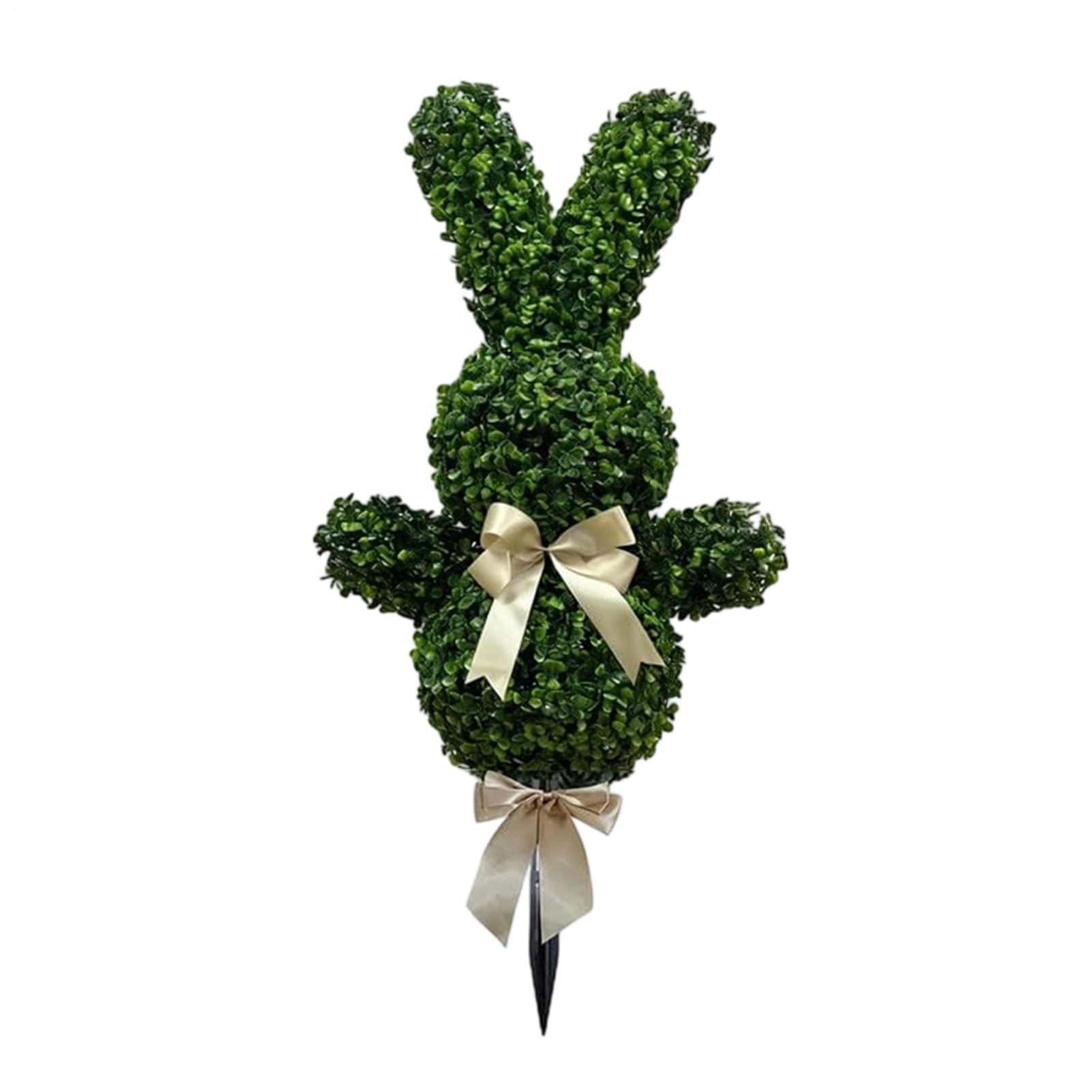 Generico Pianta di Pasqua Statuine di Conigli con Bianco | Decorazioni Artificiali Coniglio Pasquale Per Portico Giardino Terrazzo Casa Primavera Inverno Natale