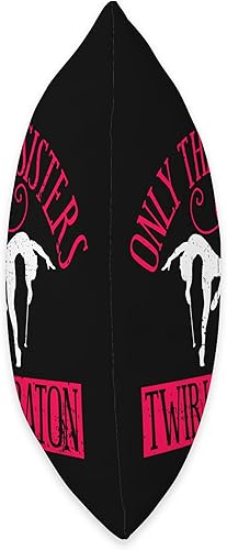 Miniatura 2 de Baton Twirling & Majorette Dance Designs Sister Design for Baton Twirler Sis Throw Pillow, 16x16, Multicolor