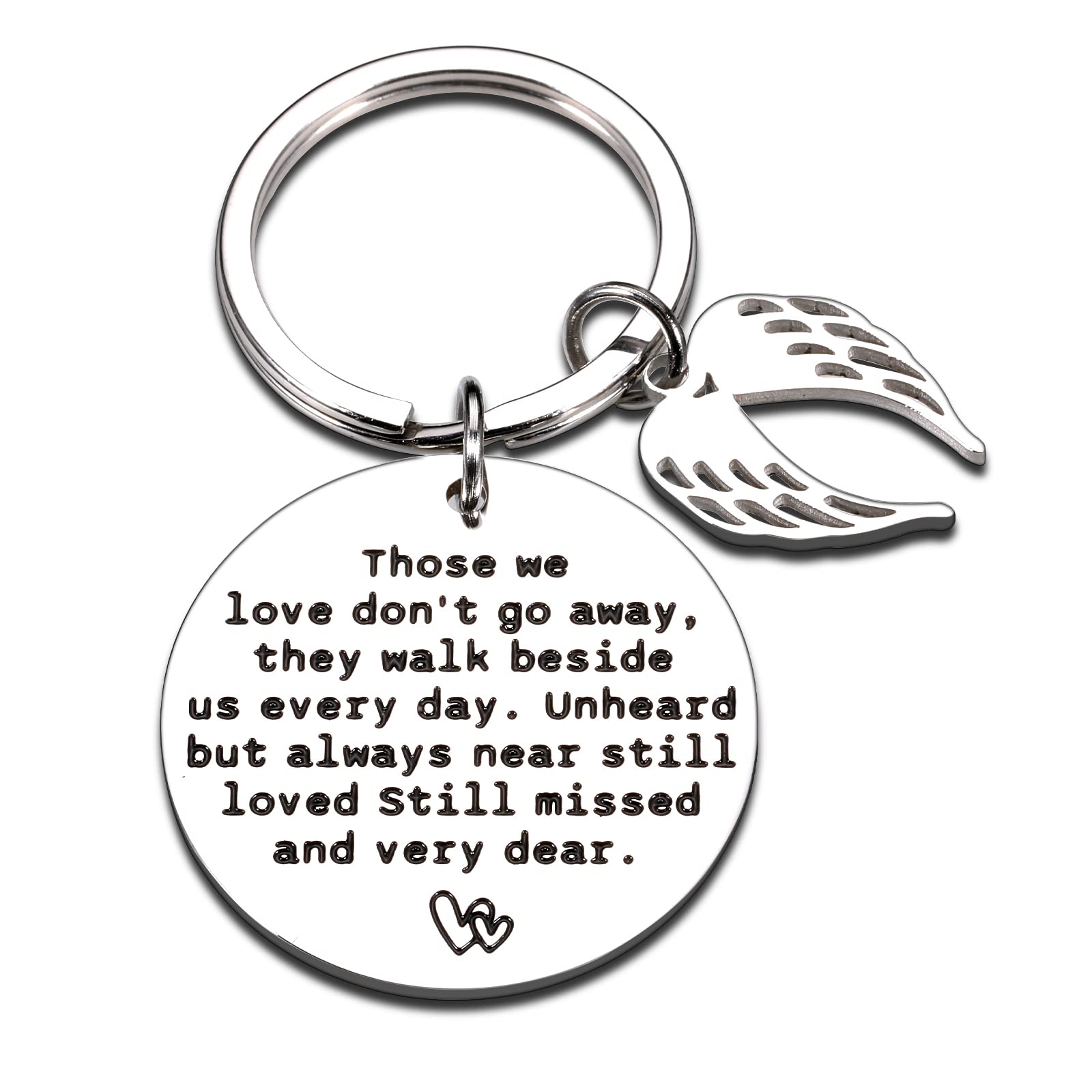 Sympathy Gift, Memorial Keychain Gifts for Loss of Loved one, Bereavement Gift for Loss of Father Mother Husband, in Memory of Daughter Son Condolence Remembrance Gifts Those We Love Don't Go Away