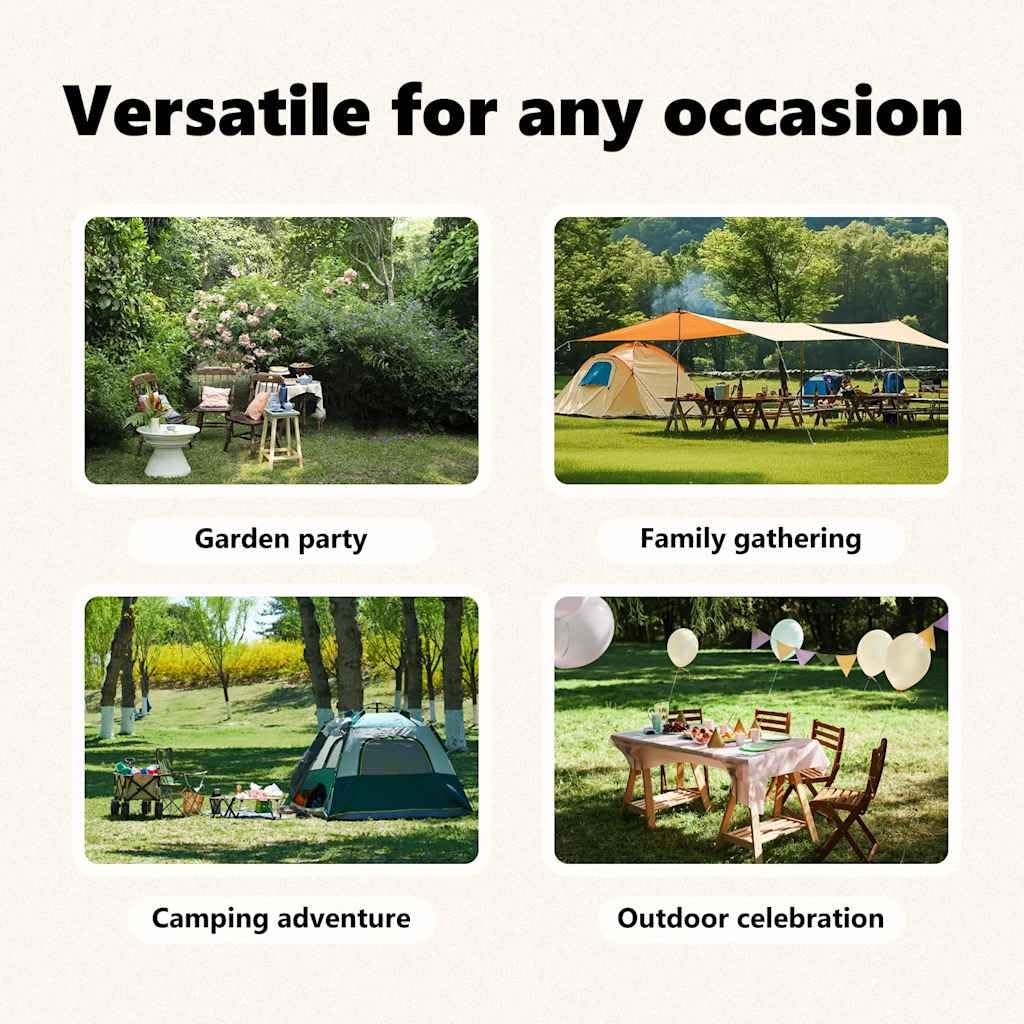 Faltbarer Pavillon Partyzelt blau 3x6 m mit Seitenwand, 210D Oxford-Gewebe mit Silberbeschichtung, Stahlgestell, UV Schutz, wasserdicht, für Garten Terrasse Outdoor Camping Event Grillen