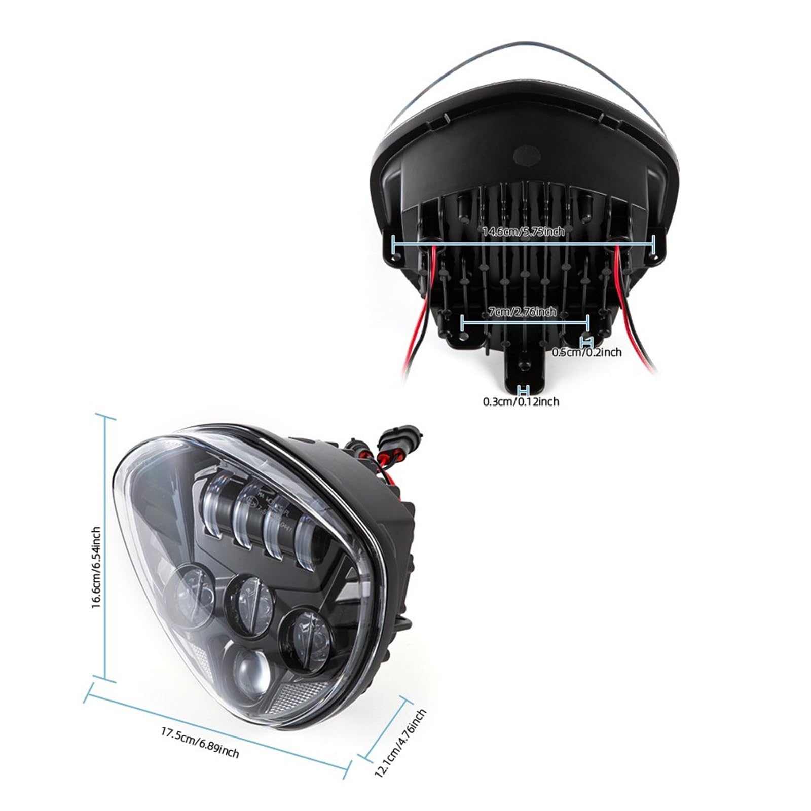 Phare Moto LED pour La Victoire pour Cross-Country Phare Antibrouillard
