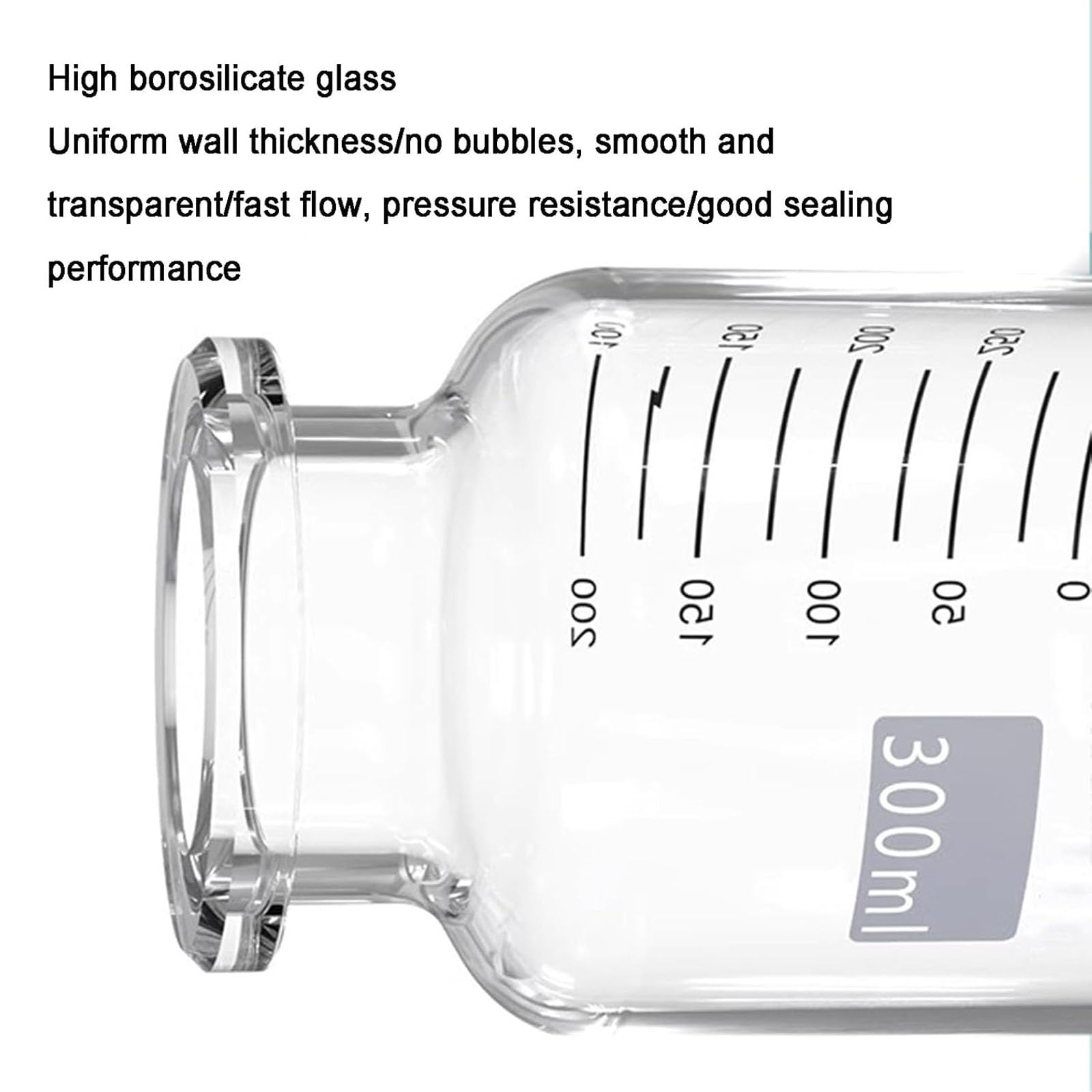 Aparato De Filtración Al Vacío De Laboratorio, Conjunto De Filtración Al Vacío De Vidrio De Borosilicato, con Botella De Filtro De 1000 Ml Y Embudo De 300 Ml, Cuello De Perno con Tubería