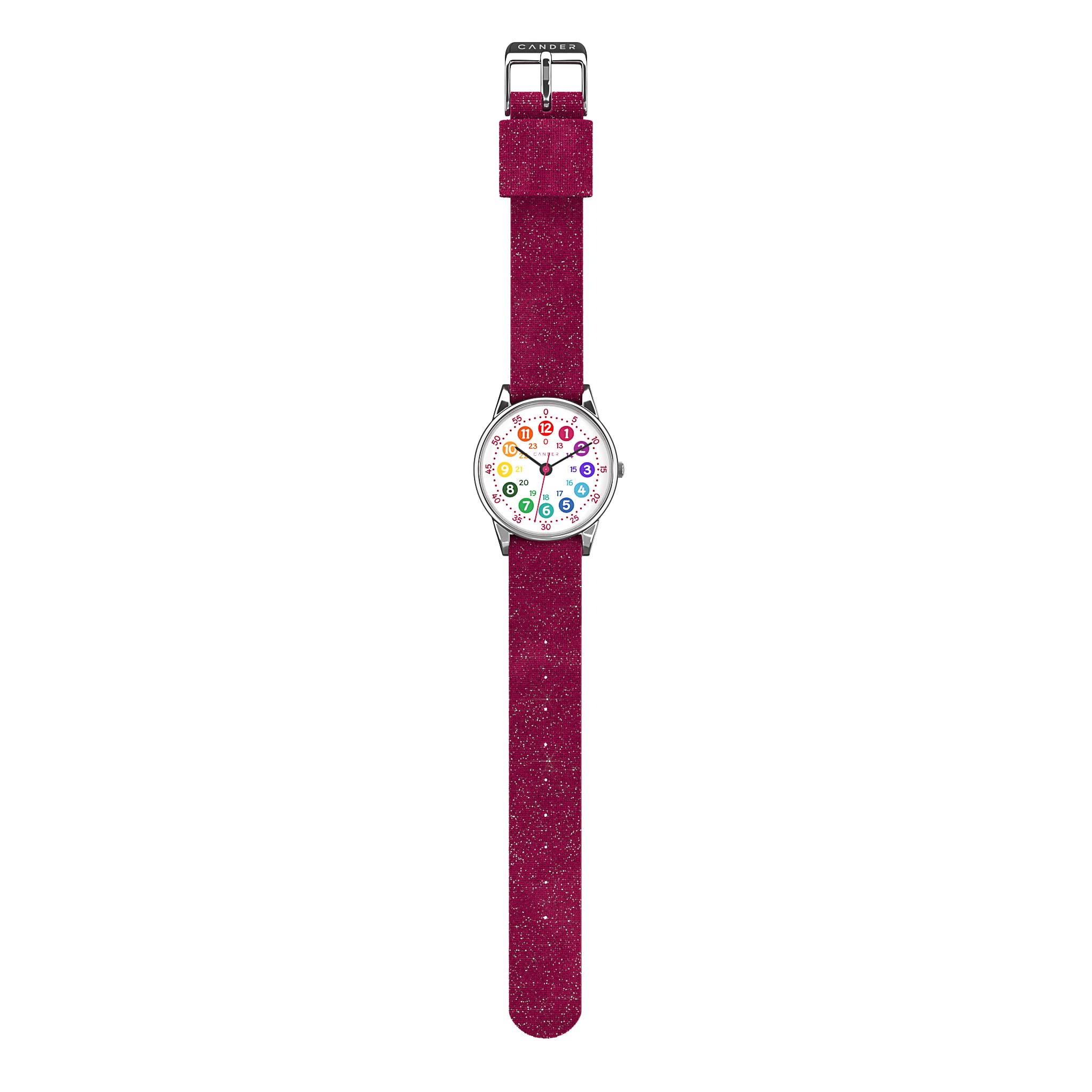 Cander Berlin MNA 1730 M - Reloj de pulsera infantil para niña, resistente al agua, color rosa, Rosa., Correa