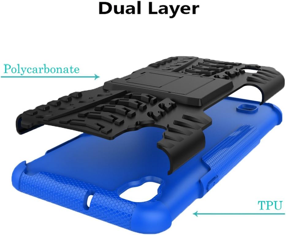 Compatible with Ueokeird Heavy Duty Armor Shock Proof Dual Layer Swivel Belt Clip Holster Kickstand Combo Case Cover