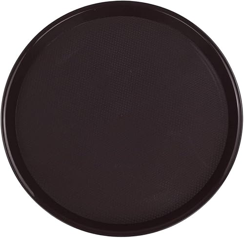 Bandeja redonda de plástico, 6 paquetes