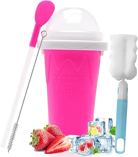 SLUSHY MAKER CUP Taza mágica congelada, taza de hielo casera, taza enfriadora, taza mágica de congelación rápida, enfriamiento en ayunas para hacer