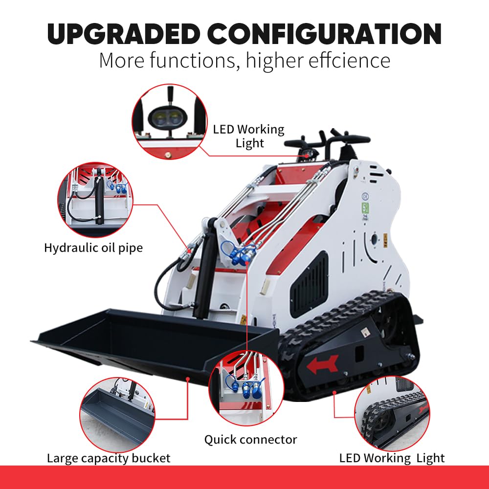 Amazon.com: DigSwift Standing-on Crawler 13.5 HP Double Cooling