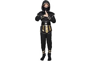 Jason Costume for Kids 8-10: Ninja Muscle Costume Outfit Set