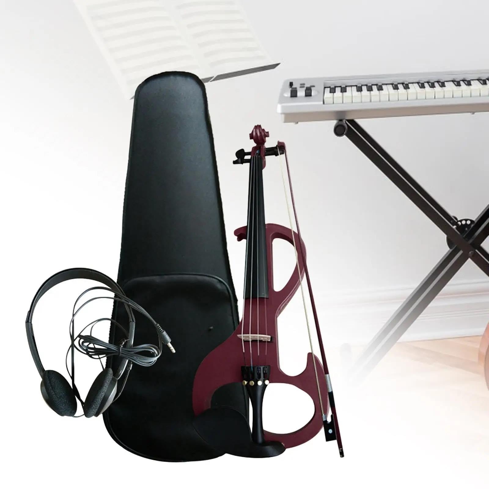 Violino Elettrico 4/4 A Grandezza Naturale Con Accessori Violino Principianti