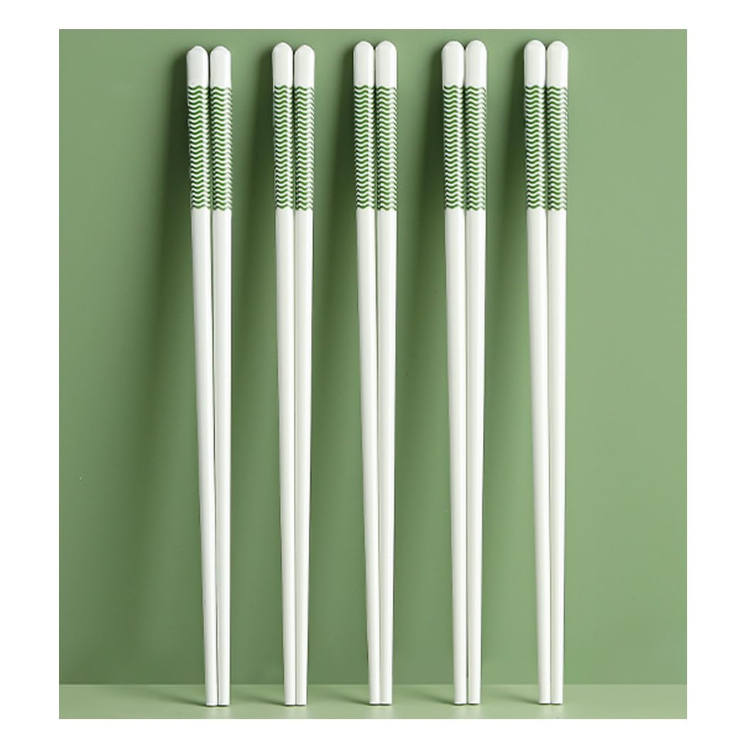 Ensemble de baguettes en porcelaine, 10 paires de baguettes réutilisables, coffret cadeau, baguettes en céramique de porcelaine de haute qualité, baguettes chinoises coréennes, lavables au lave-v