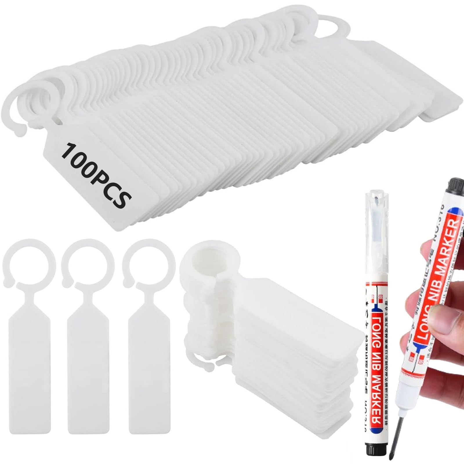 Amazon.co.jp: Ifukens 園芸ラベル プランツタグ100枚入りホワイトミニ