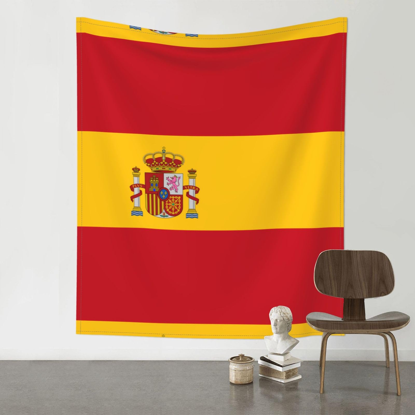 YYHHAOFA Spanish flag Prints 60x51in Wall Tapestry – Durable Polyester Throw for Dorm, Beach, & Home Decor