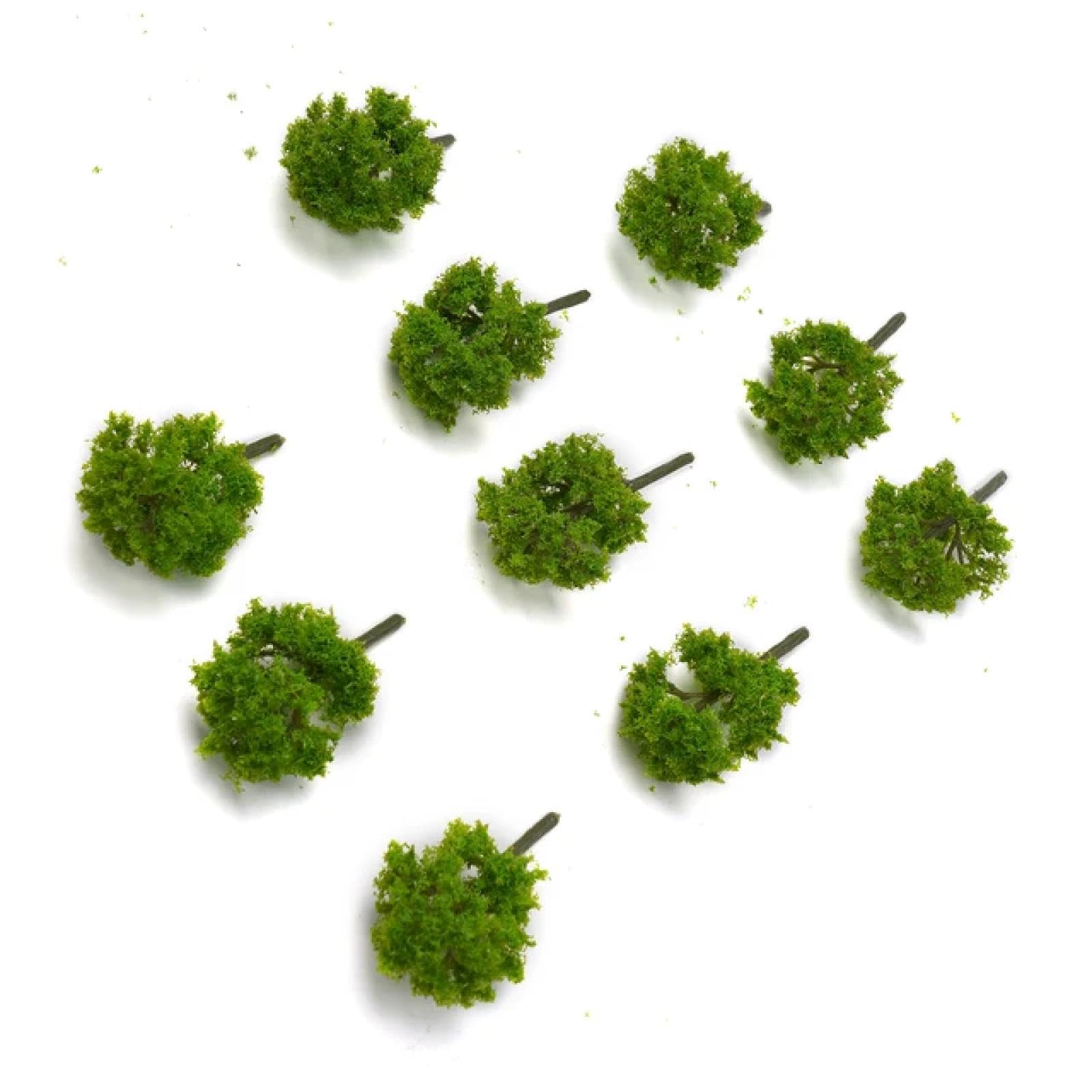 Arbres miniatures de 7 cm pour créer un paysage de train réaliste sur votre diorama