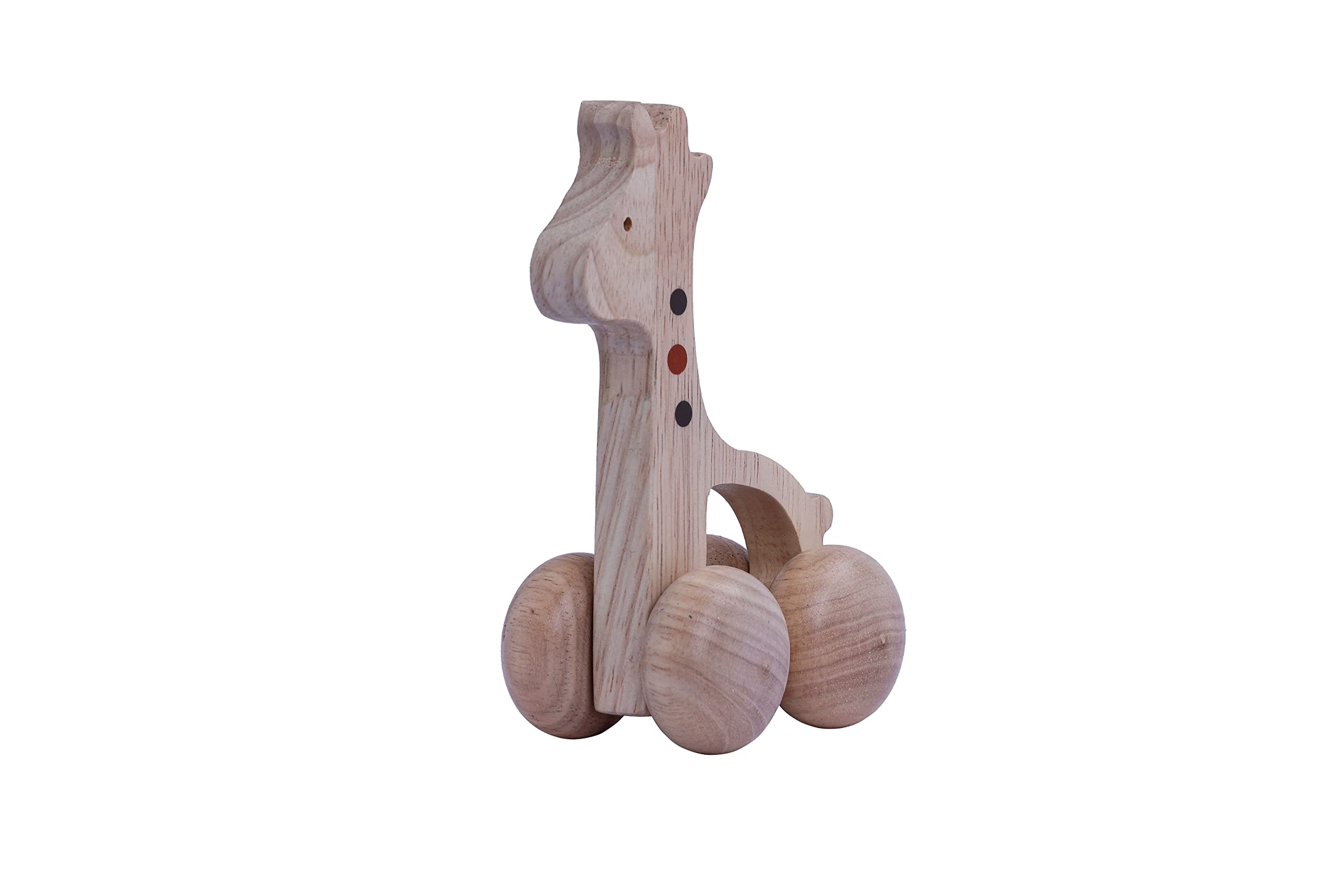 EcoSmartLearn Wooden Toy Glee The Giraffe - Educational Playmate for Kids, Ideal for 1-2 Year Old Babies and Toddlers | Eco-Friendly Wood | Charming Design for Learning | Educational Toy Stores