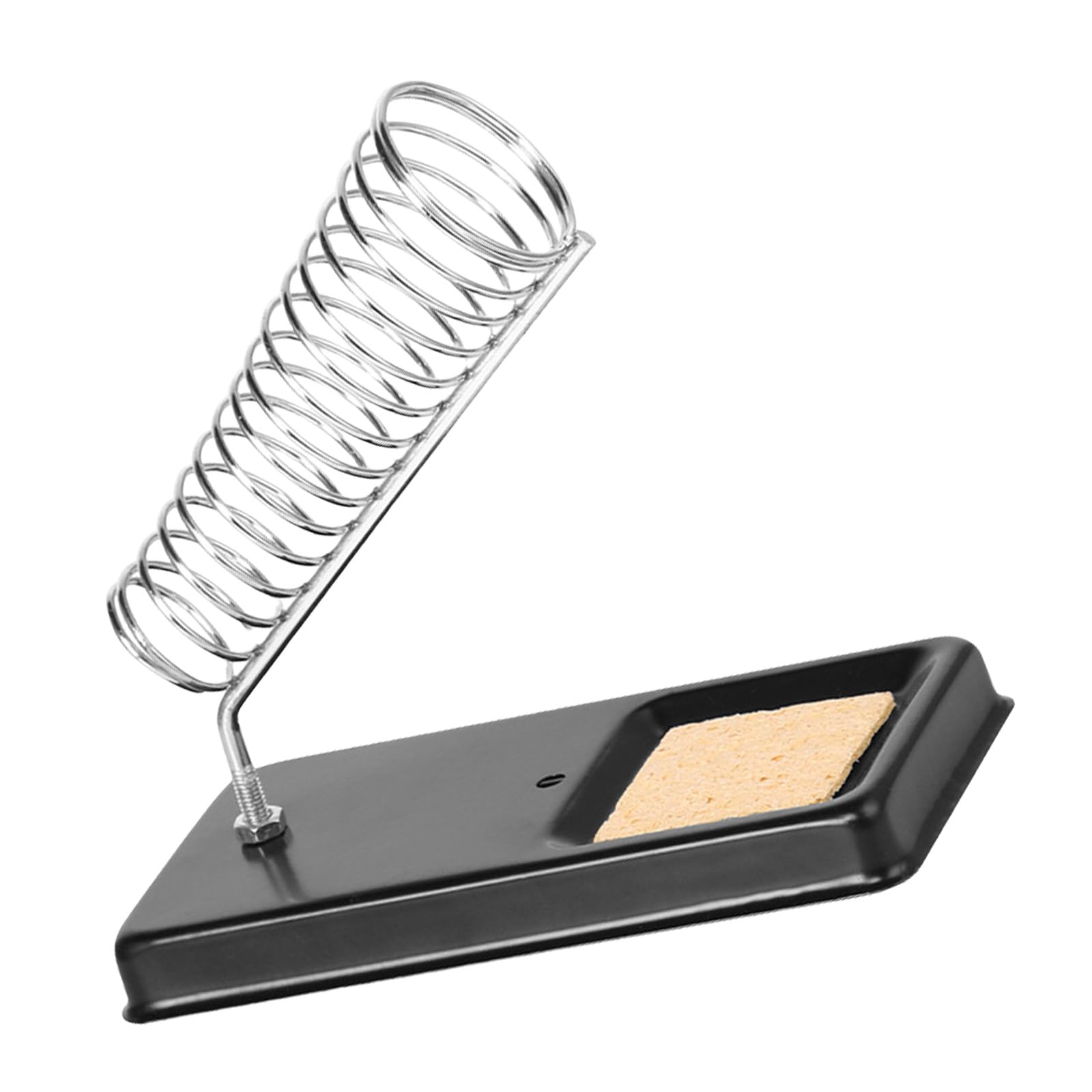 Hlbest A Soldering Iron Holder Soldering Iron Stand Spring Holders Soldering Tip Cleaner Cleaning Sponge Solder
