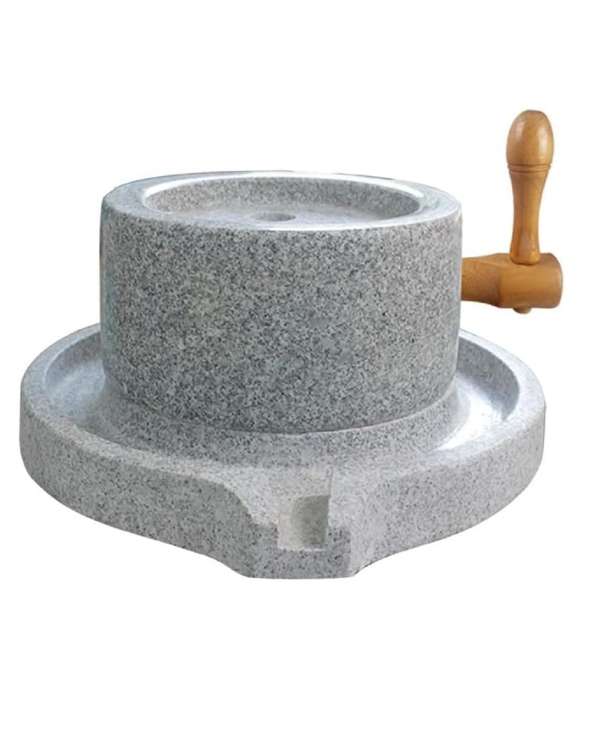 MIDUOLAI Bluestone Grinder, Natural Stone Mill, Hand Crank