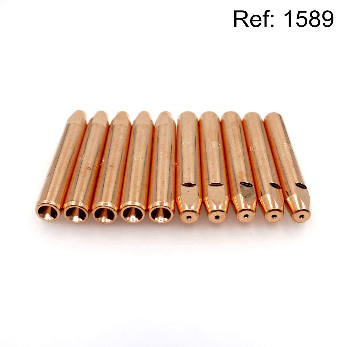 MIG Welding Torch Heavy Duty Contact Tip 1589 Size 0.035 Inch for Bernard Q-Guns MIG Guns 10pcs