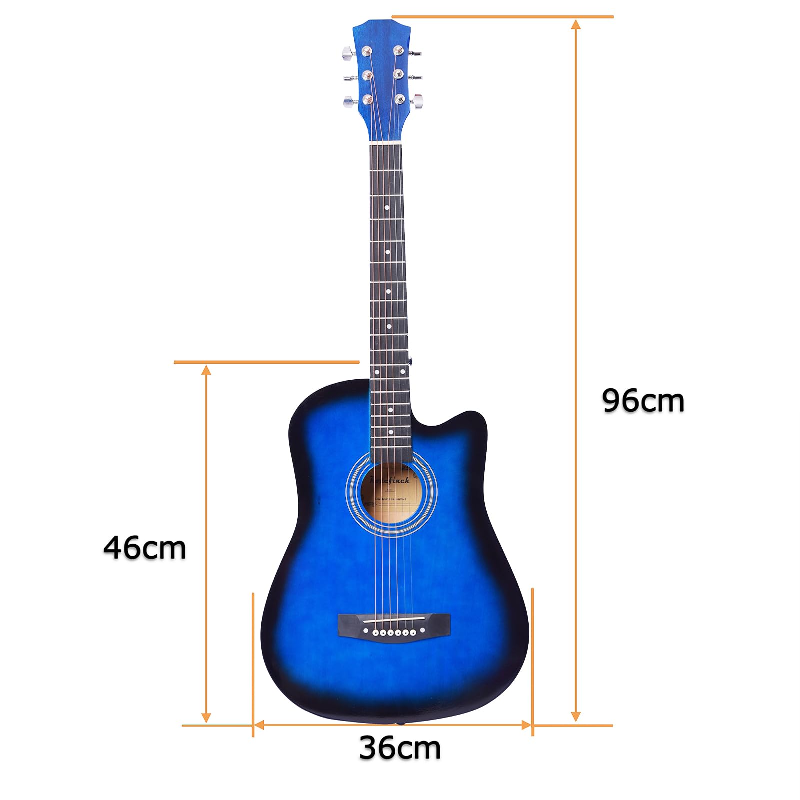 Aryari アコースティックギター ブルー 初めて買ったギター Amazon | Aryari アコギ 青 アコースティックギター 初心者入門練習