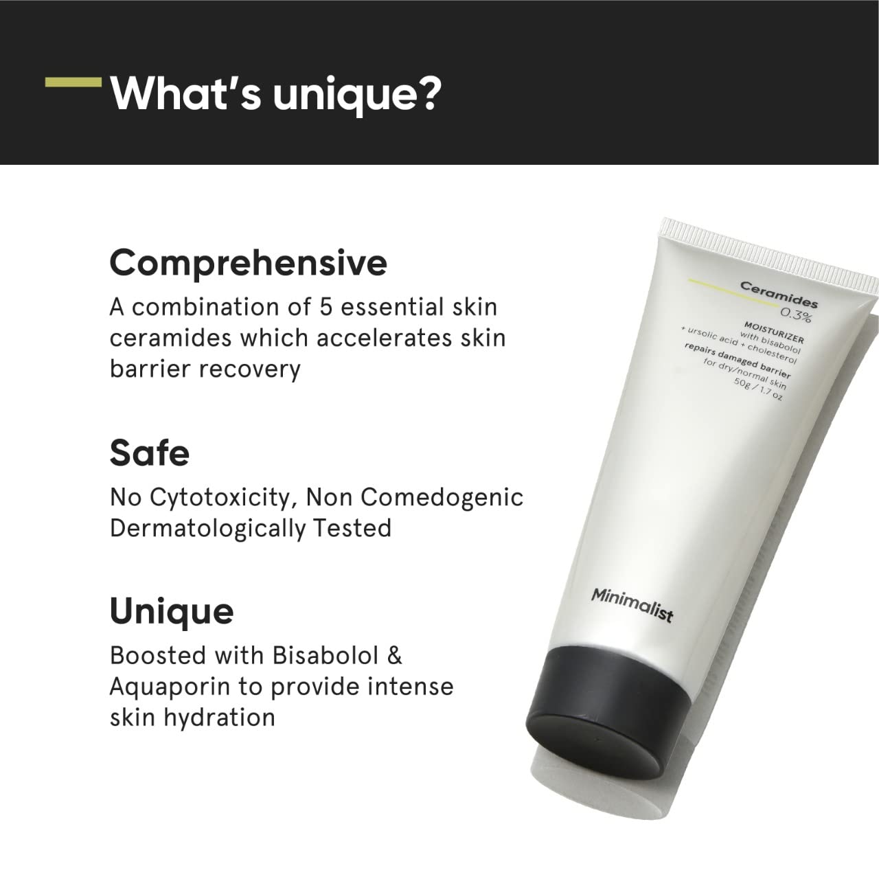 Minimalist 0.3% Ceramide Moisturizing Cream For Barrier Repair & Deep Moisturization, 30 g (Pack of 1) - Image 2