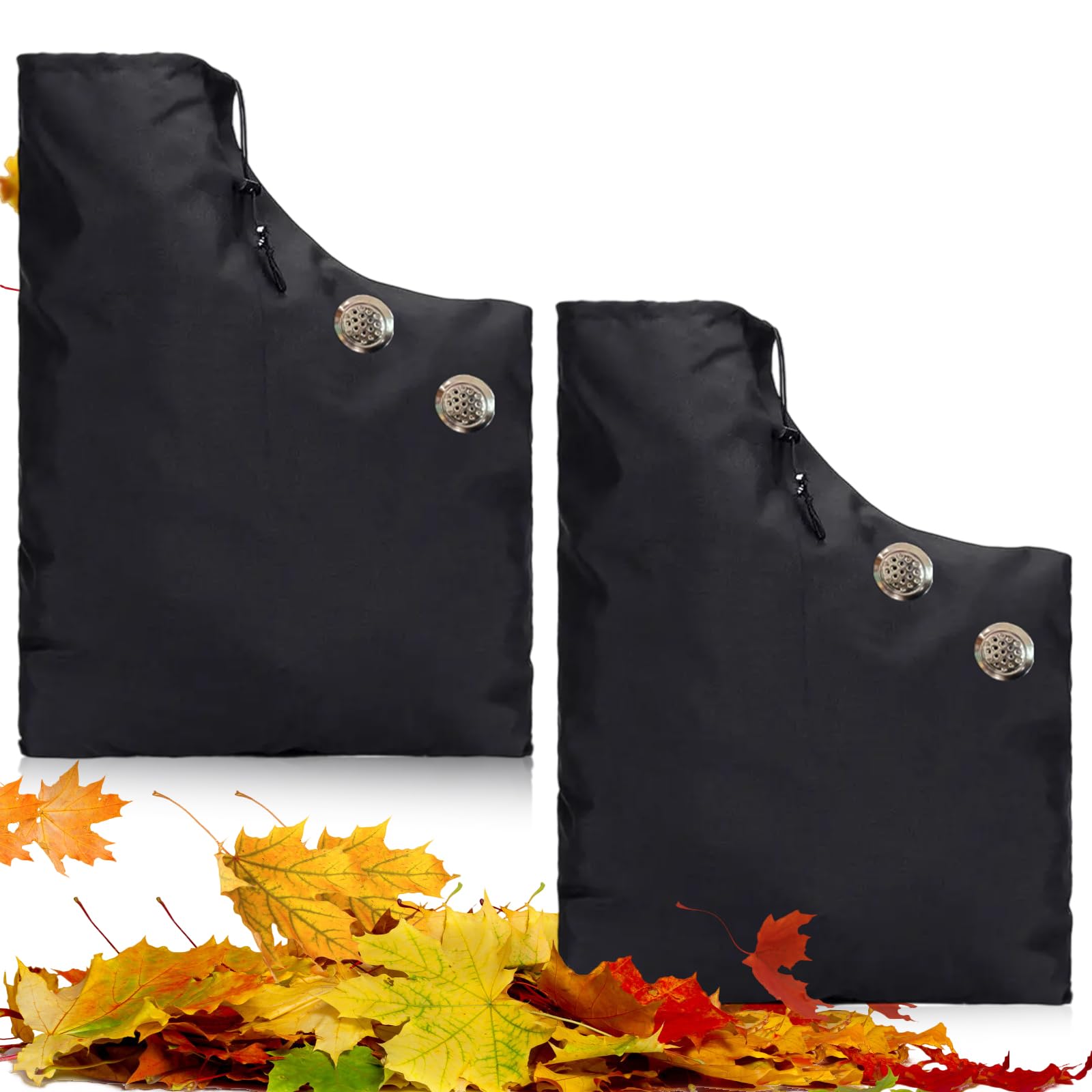 2 Leaf Collection Bag – Universal Leaf Blower Bag – Garden Vacuum Bag – Suitable for Most Vacuum Leaf Blowers, Suitable for Lawn and Garden