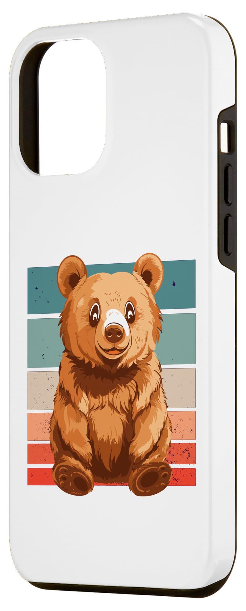 iPhone 15 Pro Max Cute Grizzly Teddy Cub Friend Cuddly Cub Smiling Bear Friend Case - Image 2