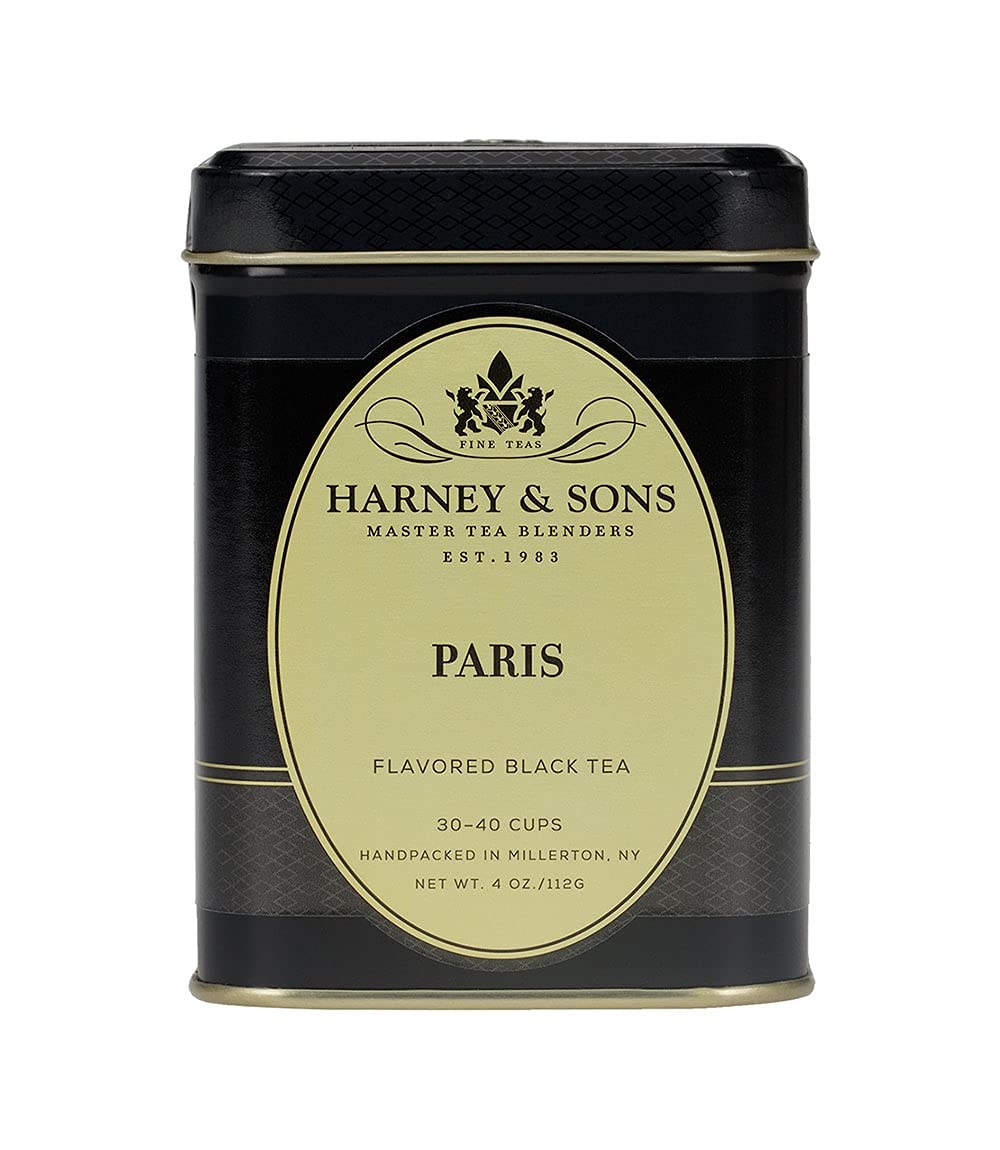 Harney & Sons Flavored Black Tea, Paris, 4 Ounce : Black Teas : Grocery & Gourmet Food