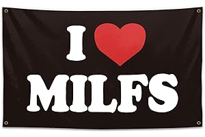3x5 I Heart Milfs Flag: A Humorous Banner for Your Fun Zone