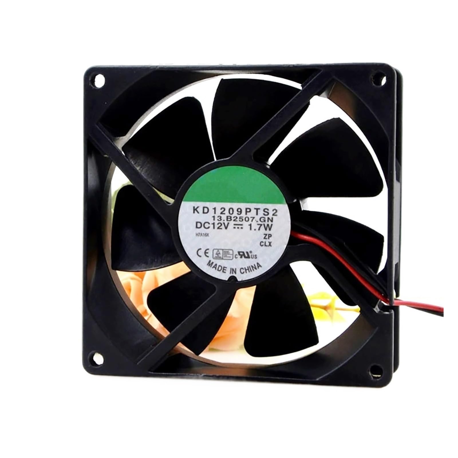 YLPWKMVZ Silent Cooling Server Fan KD1209PTS2 12VDC 1.7W 90 * 90 * 25MM